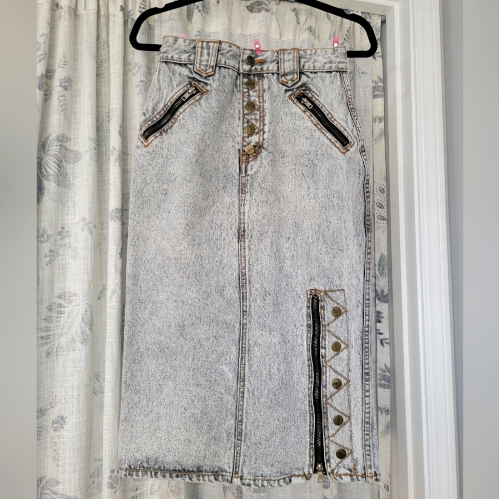 Vintage 90's Get Used Denim Skirt